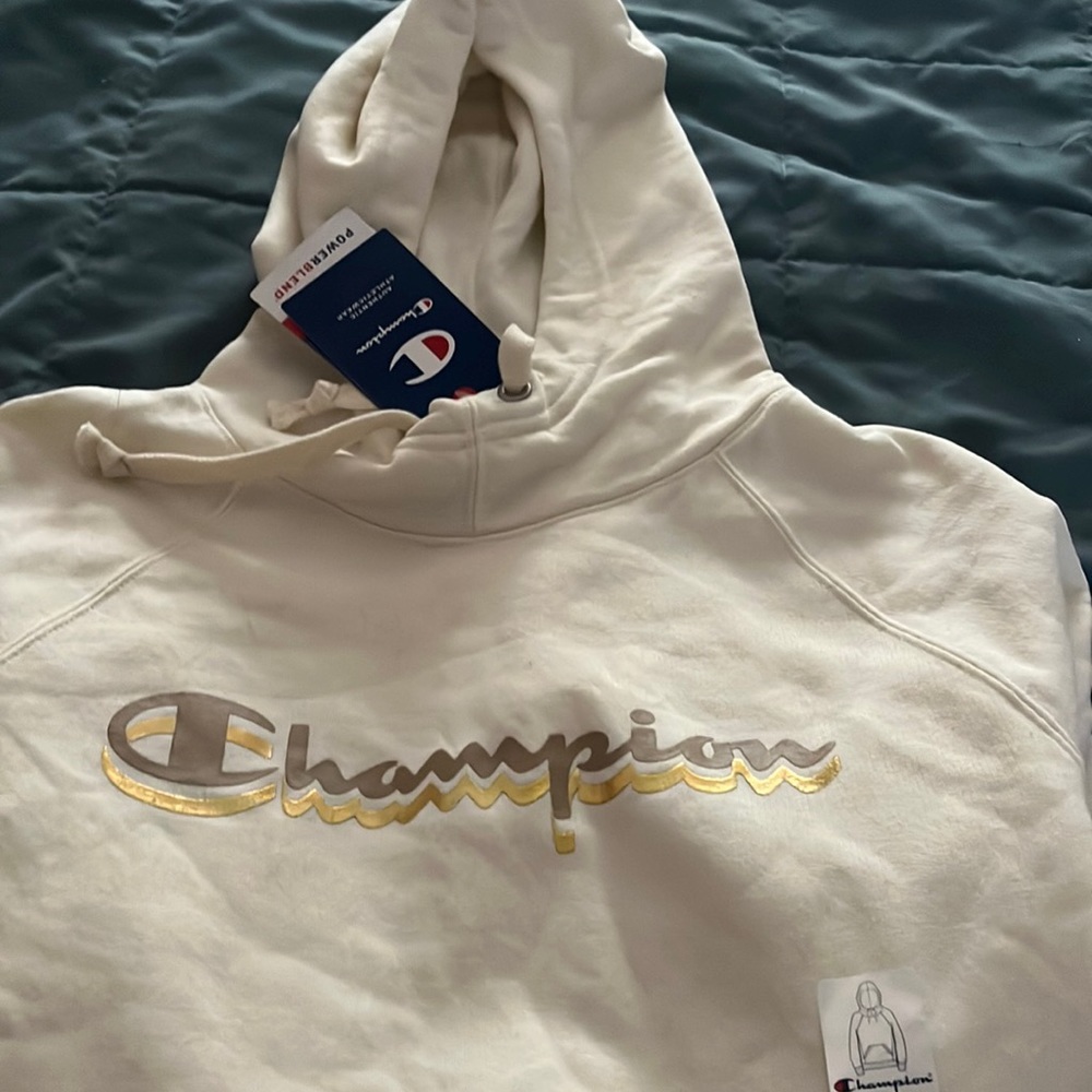 Champion cream hoodie